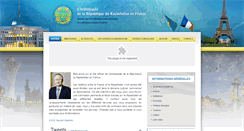 Desktop Screenshot of amb-kazakhstan.fr
